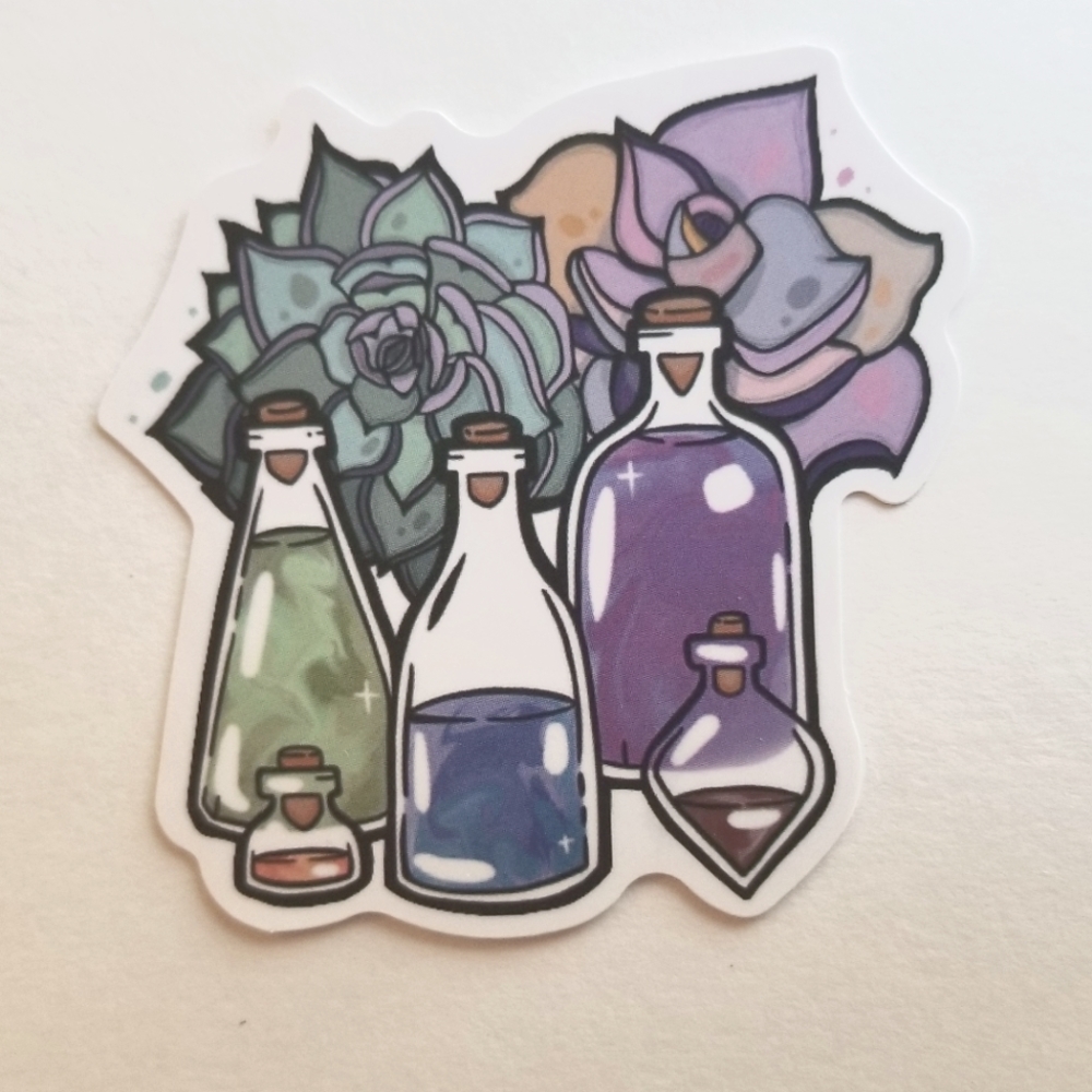 10/$10 Potions & Flowers Sticker